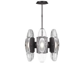 Visual Comfort Modern Wythe 6-Light Plated Dark Bronze Chandelier
