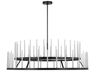 Visual Comfort Modern Sagrada 64-Light Bronze Tiered Chandelier