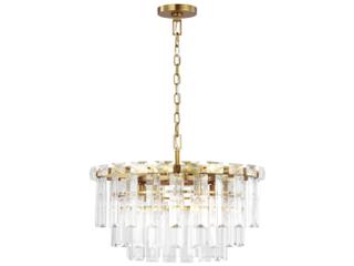 Visual Comfort Studio Arden 10-Light Burnished Brass Tiered Chandelier