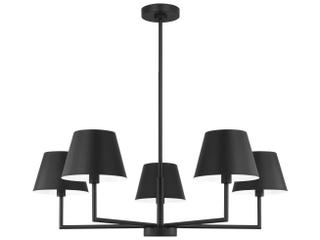 Visual Comfort Studio Ender 5-Light Midnight Black Chandelier