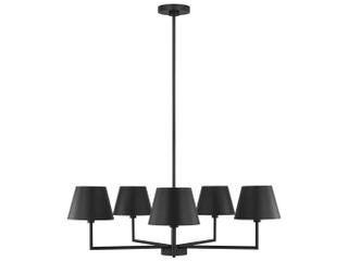 Visual Comfort Studio Ender 5-Light Midnight Black Chandelier