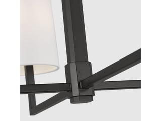 Visual Comfort Studio Danica 4-Light Aged Iron Black Candelabra Cylinder Chandelier