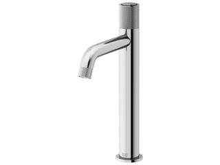 Apollo Single Handle Vessel Bathroom Faucet in Chrome with Push-Button Control