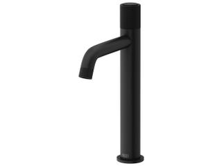 Apollo Single Hole Vessel Bathroom Faucet in Matte Black Brass