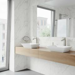 Vigo Vinca Matte White 18" Rectangular Vessel Bathroom Sink