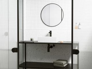 Vigo Montauk Matte Stone Rectangular Vessel Bathroom Sink
