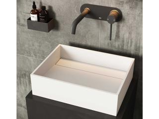 Vigo Montauk Matte Stone Rectangular Vessel Bathroom Sink
