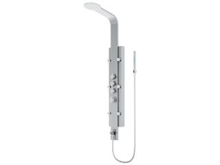 Vigo Mateo Stainless Steel 6-Jet Shower Panel System with Fixed Rainhead and Hand Shower Wand