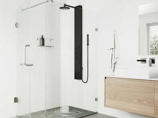 Vigo Ellington Matte Black 4-Spray Massage Jet Shower Panel System