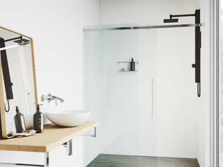 Vigo Orchid Matte Black Retro-Fit 2-Spray Massage Jet Shower Panel System