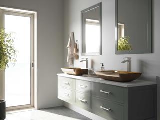 Vigo Copper 22" Rectangular Vessel Bathroom Sink with Brushed Nickel 1-Lever Duris Faucet and Drain