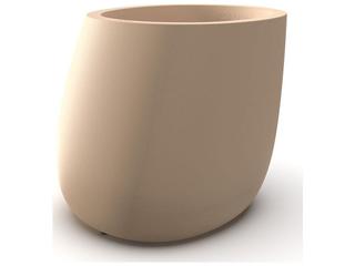 Vondom Stone Polyethylene Planter in Camel