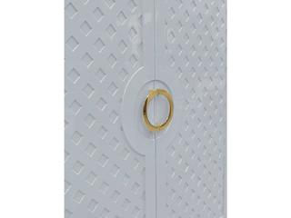 Worlds Away Poppy White Accent Chest