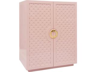 Worlds Away Poppy Pink Accent Chest