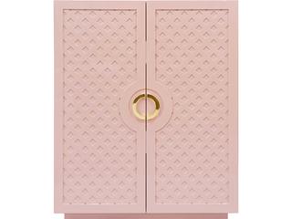 Worlds Away Poppy Pink Accent Chest