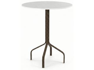 Windward Design Group Fiberglass Top Aluminum Round Patio Bar Table