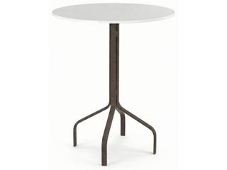 Windward Design Group Fiberglass Top Aluminum Round Patio Bar Table