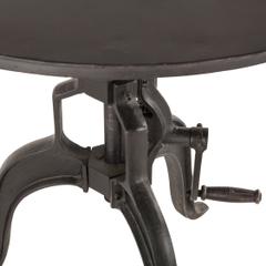 World Interiors Artezia Matte Round Metal Bar Table