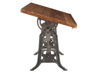 World Interiors Artezia Natural Gray Teak Wood Computer Desk