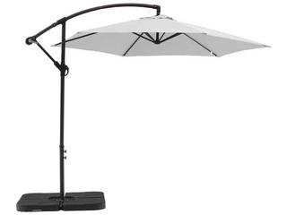 Aiden Outdoor Standing Umbrella in White with Steel Pole