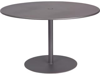 Wrought Iron ADA Round Patio Dining Table with Umbrella Hole