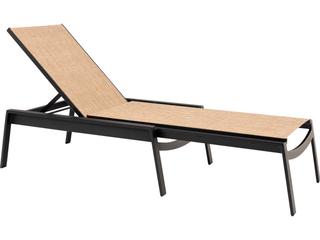 Hudson Sling Aluminum Adjustable Patio Chaise Lounge without Arms