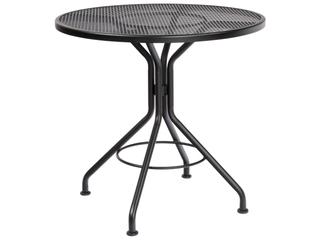 30" Wide Round Bistro Table — Cafe Series 30-Inch Round Wrought Iron Mesh Bistro Table