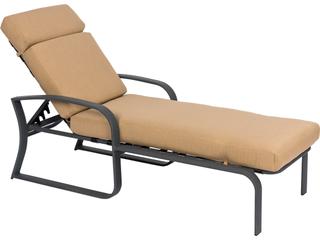 Woodard Cayman Isle Cushion Aluminum Adjustable Patio Chaise Lounge