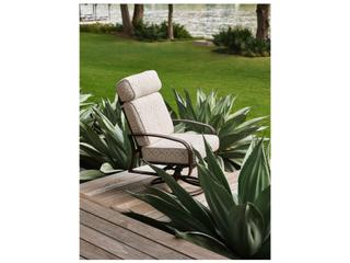 Woodard Cayman Isle Cushion Aluminum Swivel Rocker Outdoor Lounge Chair
