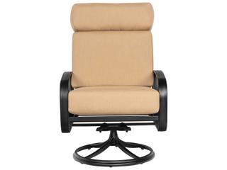 Woodard Cayman Isle Cushion Aluminum Swivel Rocker Outdoor Lounge Chair