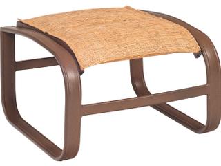 Woodard Cayman Isle Padded Sling Aluminum Outdoor Patio Ottoman