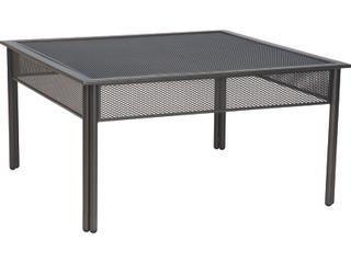 Jax Wrought Iron Square Micro Mesh Top Outdoor Coffee Table