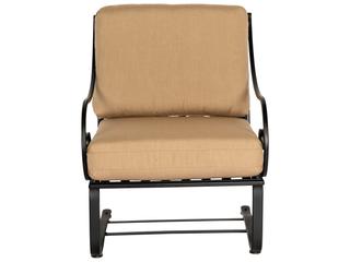 Woodard Sheffield Cushion Wrought Iron Spring Outdoor Patio Lounge Chair