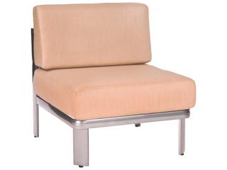 Metropolis Cushion Aluminum Modular Outdoor Patio Lounge Chair