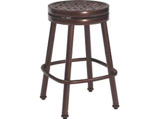 Cast Casa Cast Aluminum Round Swivel Patio Counter Stool