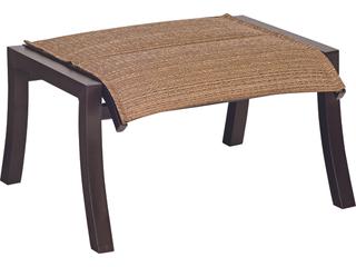 Woodard Cortland Padded Sling Aluminum Patio Ottoman