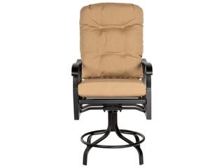 Woodard Cortland Cushion Aluminum Swivel Patio Counter Stool