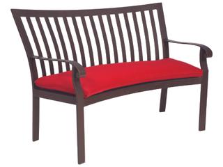 Woodard Cortland Aluminum Crescent Outdoor Patio Bench