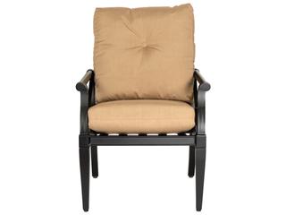 Woodard Andover Cushion Aluminum Outdoor Patio Dining Arm Chair