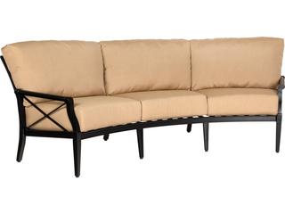 Woodard Andover Cushion Aluminum Crescent Patio Sofa
