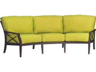 Woodard Andover Cushion Aluminum Crescent Patio Sofa