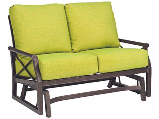 Woodard Andover Cushion Aluminum Gliding Patio Loveseat