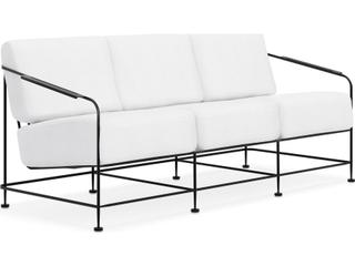 Woodard Reed Wrought Iron Cushion Sofa