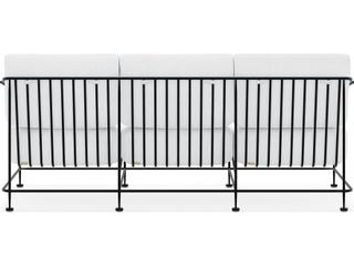 Woodard Reed Wrought Iron Cushion Sofa