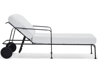 Woodard Reed Steel Outdoor Patio Chaise Lounge