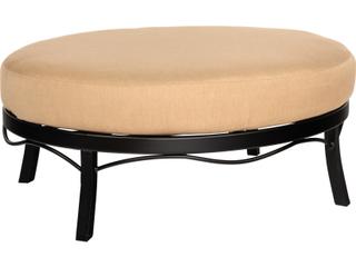 Woodard Cortland Cushion Aluminum Universal Oval Outdoor Patio Ottoman