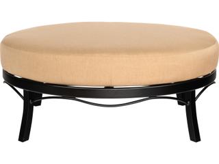Woodard Cortland Cushion Aluminum Universal Oval Outdoor Patio Ottoman