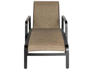 Woodard Landings Sling Aluminum Stackable Adjustable Outdoor Patio Chaise Lounge