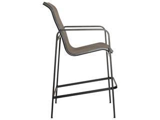 Woodard Landings Sling Aluminum Outdoor Bar Stool