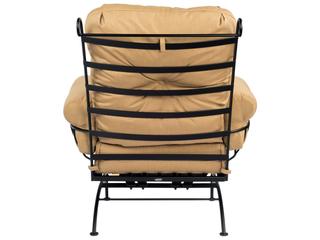Woodard Terrace Cushion Wrought Iron Spring Patio Lounge Chair